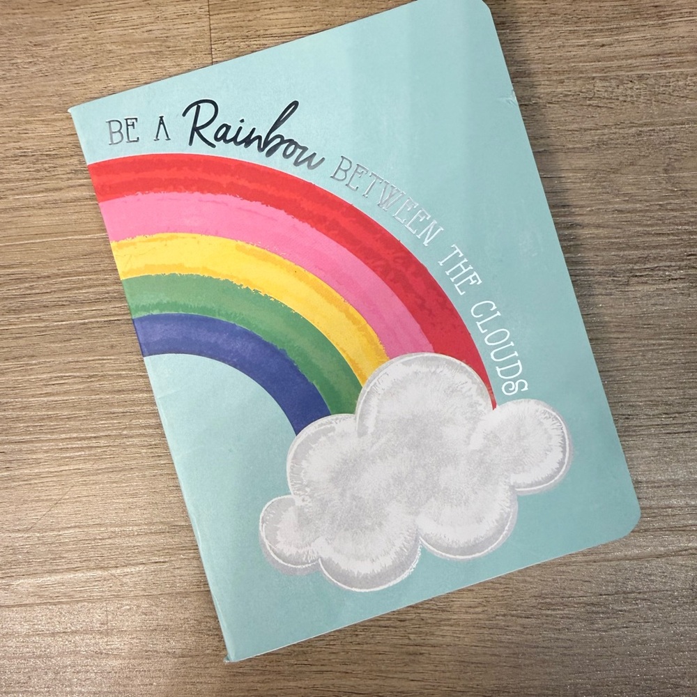 Rainbow Themed Journal with Inspirational Quote